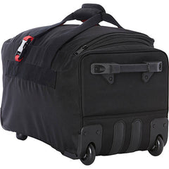 A.SAKS Luggage Lightweight Rolling Trolley Duffel with Wheels ( Black/Red , One Size ) Black/Red One Size U5