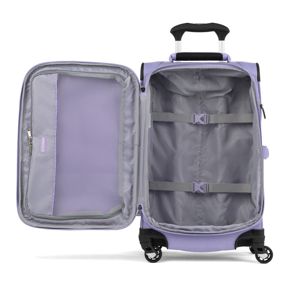 Travelpro Maxlite 5 Softside Expandable Luggage with 4 Spinner Wheels, Lightweight Suitcase, Men and Women Violet 3 Piece Set 21 25 29 U1