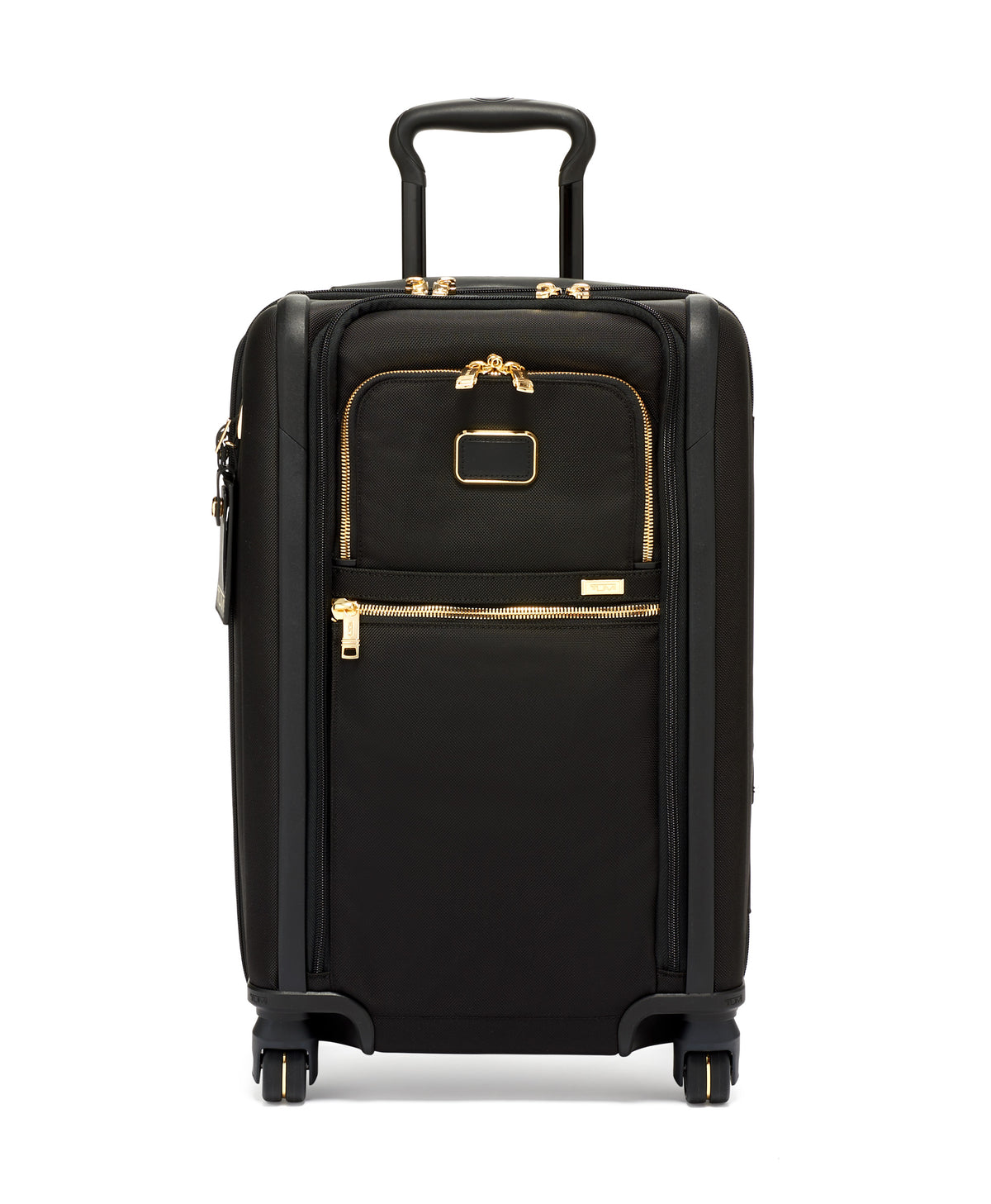 Alpha 3 International Dual Access 4 Wheel Carry On ( Black/Gold , One Size ) Black/Gold One Size U1