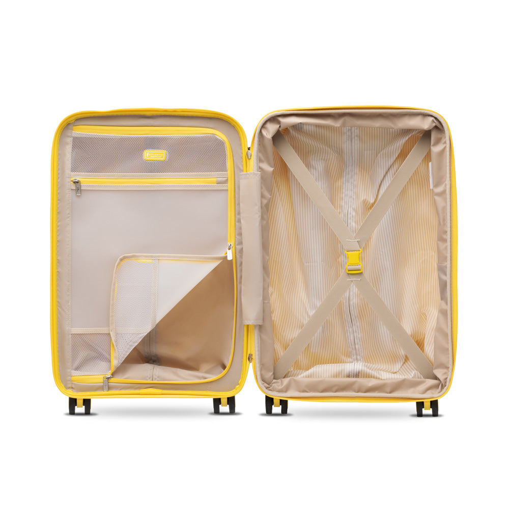 Atlantic Luggage Carry-on Expandable, Hardside Spinner ( Sunshine Yellow , Carry On 21 Inch ) Sunshine Yellow Carry On 21 Inch U1