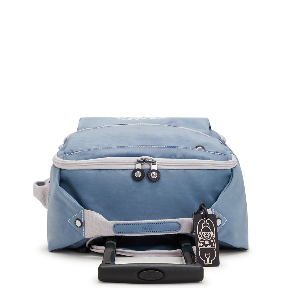 Kipling Devin on Wheels ( Brush Blue with Contrast , One Size ) Brush Blue with Contrast One Size U1