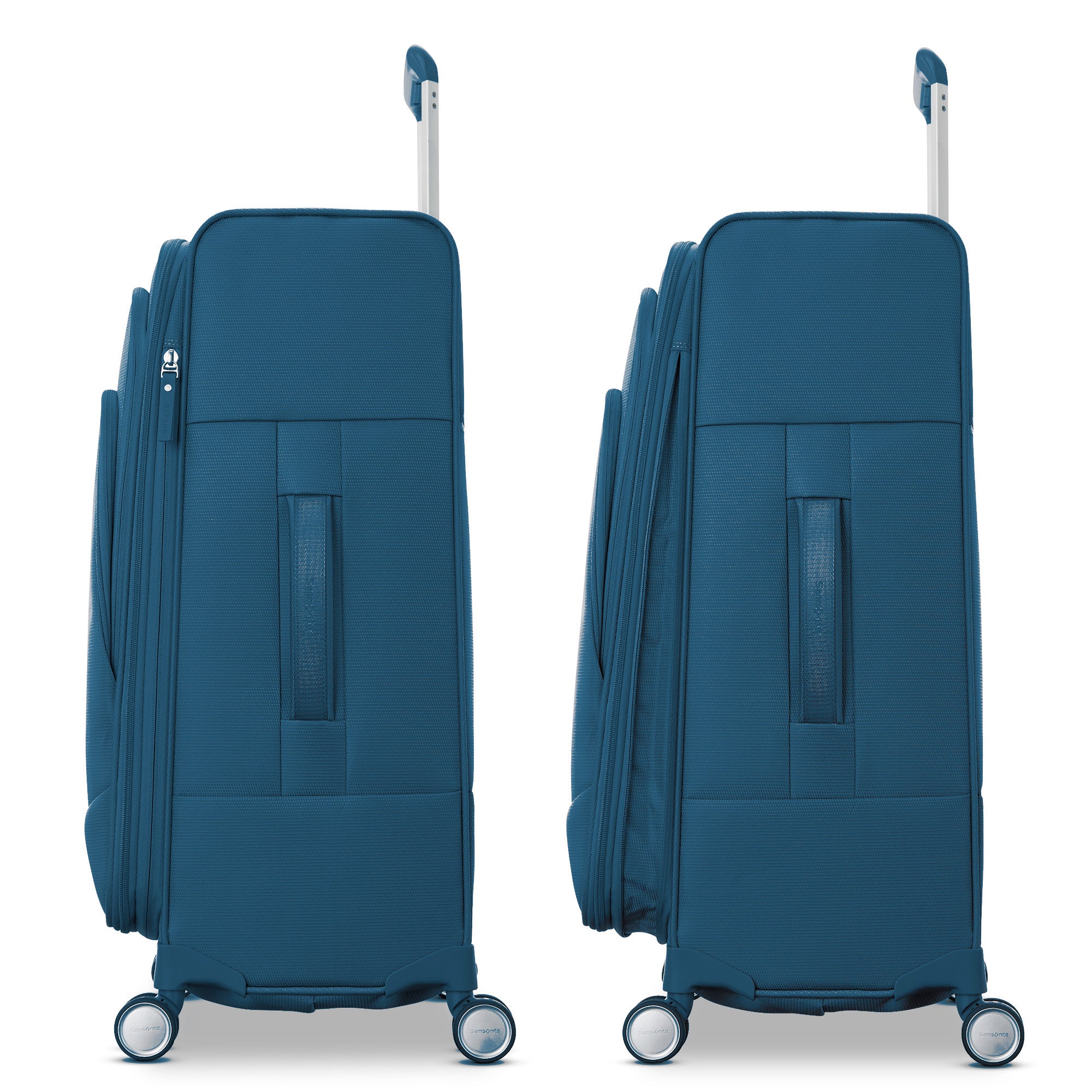 Samsonite UpLIFT Lightweight Softside Expandable Luggage ( Cerulean Blue , Large Checked ) Cerulean Blue Large Checked U8