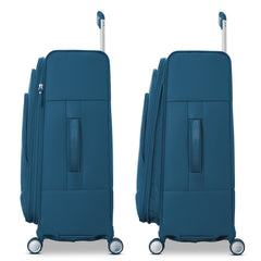 Samsonite UpLIFT Lightweight Softside Expandable Luggage ( Cerulean Blue , Large Checked ) Cerulean Blue Large Checked U8