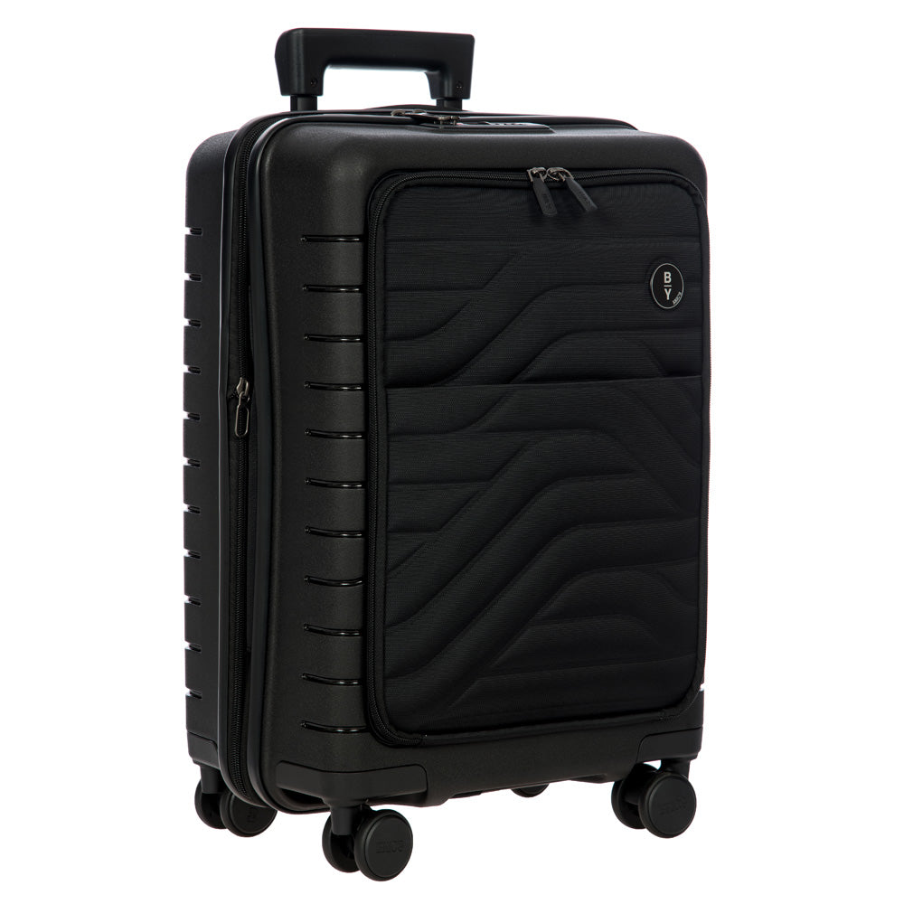 Bric's B|Y Ulisse 21" Expandable Spinner w/Pocket ( Black , One Size ) Black One Size U1