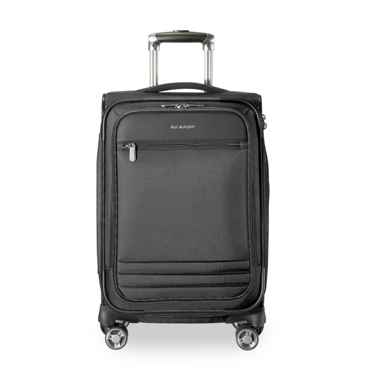 Ricardo Beverly Hills Ashbury Softside Luggage, Expandable Suitcase, Lightweight Sustainable rPET Travel Bag with TSA Lock & Dual Spinner Wheels, 20-inch Carry-on ( Black , Carry-On 20-Inch ) Black Carry On 20 Inch U1