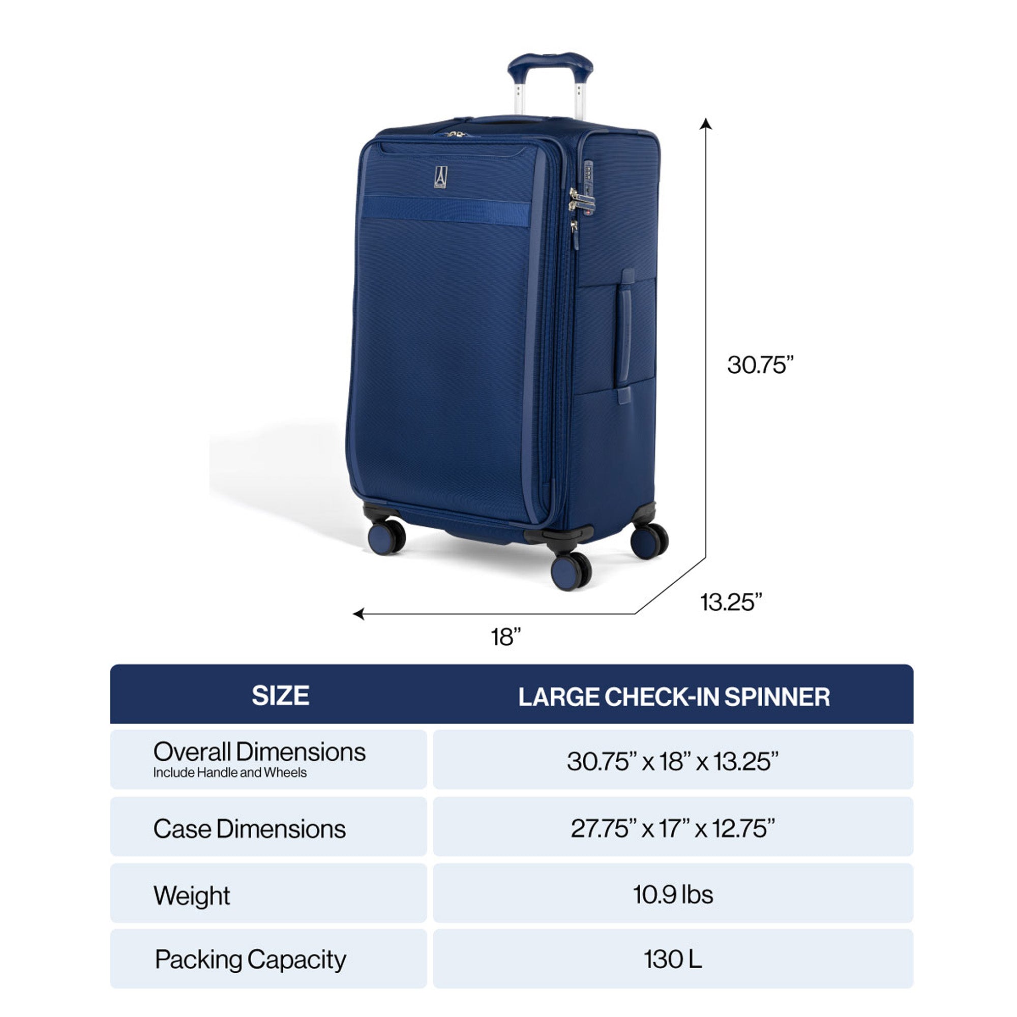 Travelpro VersaPack+ Lightweight Softside Expandable Checked Luggage, 8 Spinner, TSA Lock, Checked Large 29-Inch ( Black , Checked Large ) Black Checked Large U3