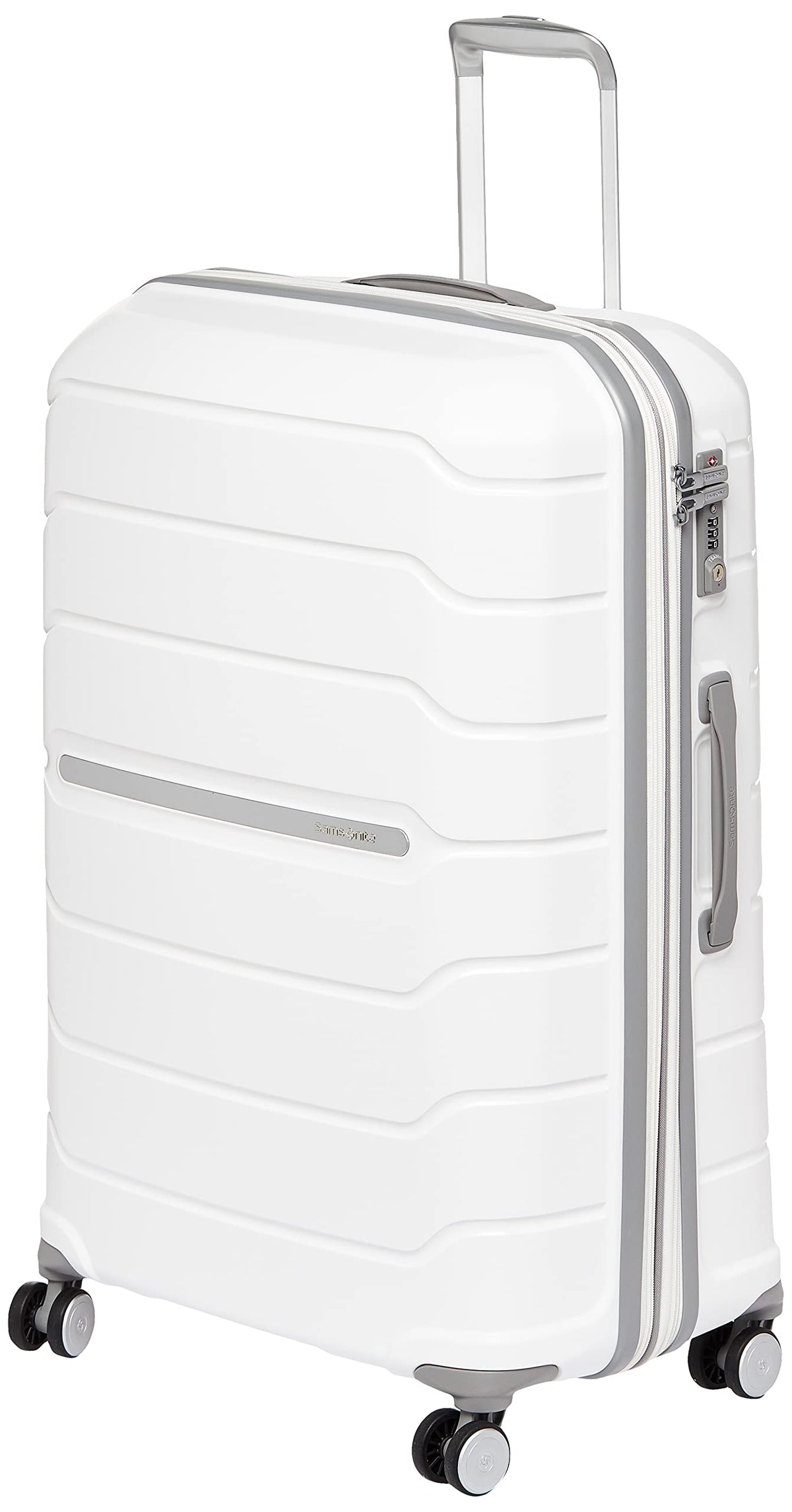 Samsonite Freeform Hardside Expandable with Double Spinner Wheels ( White , Carry-On 21-Inch ) White Carry On 21 Inch U5