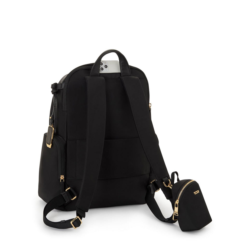 TUMI Celina Backpack ( Black/Gold , One Size ) Black/Gold One Size U1