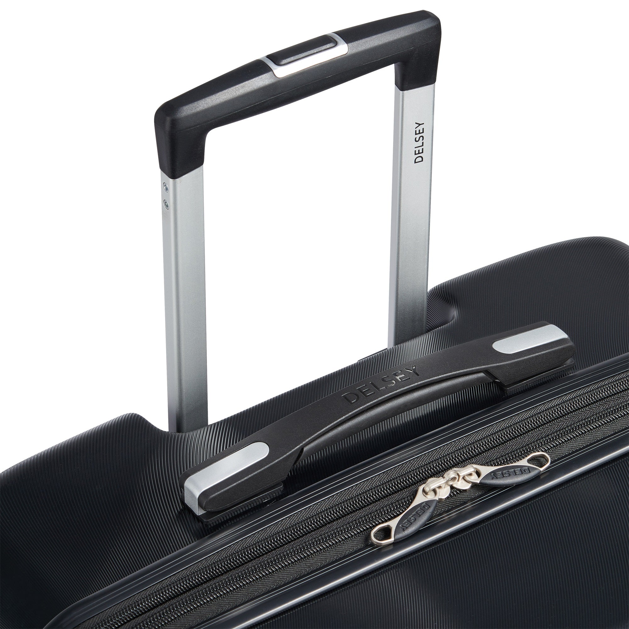 DELSEY Paris Jessica Hardside Expandable Luggage with Spinner Wheels ( Black , Checked-Medium 25-Inch ) Black Checked Medium 25 Inch U4