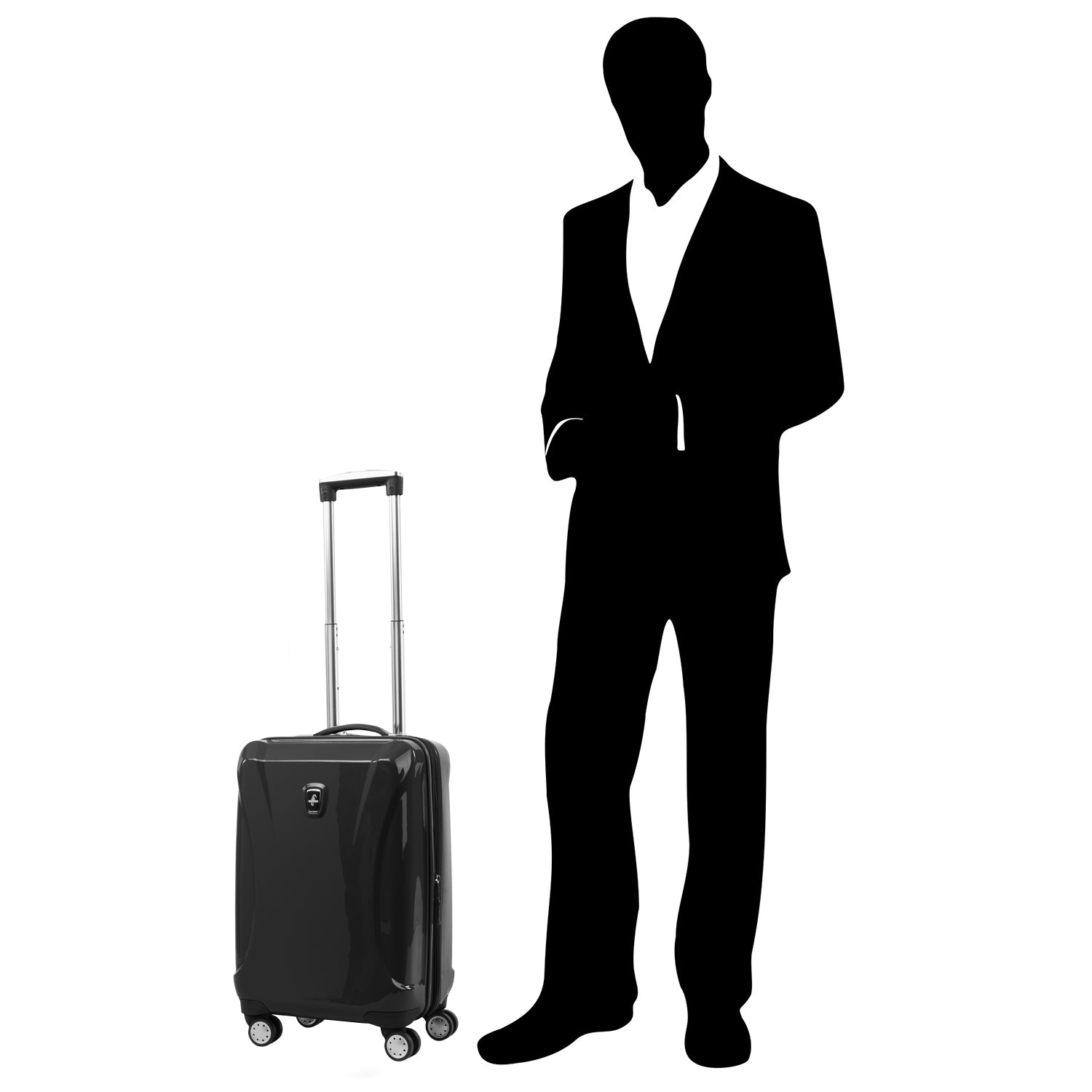 Atlantic Ultra Lite 4 Hardside | 21-Inch Carry-On Expandable Spinner ( Jade Black , One Size ) Jade Black One Size U1