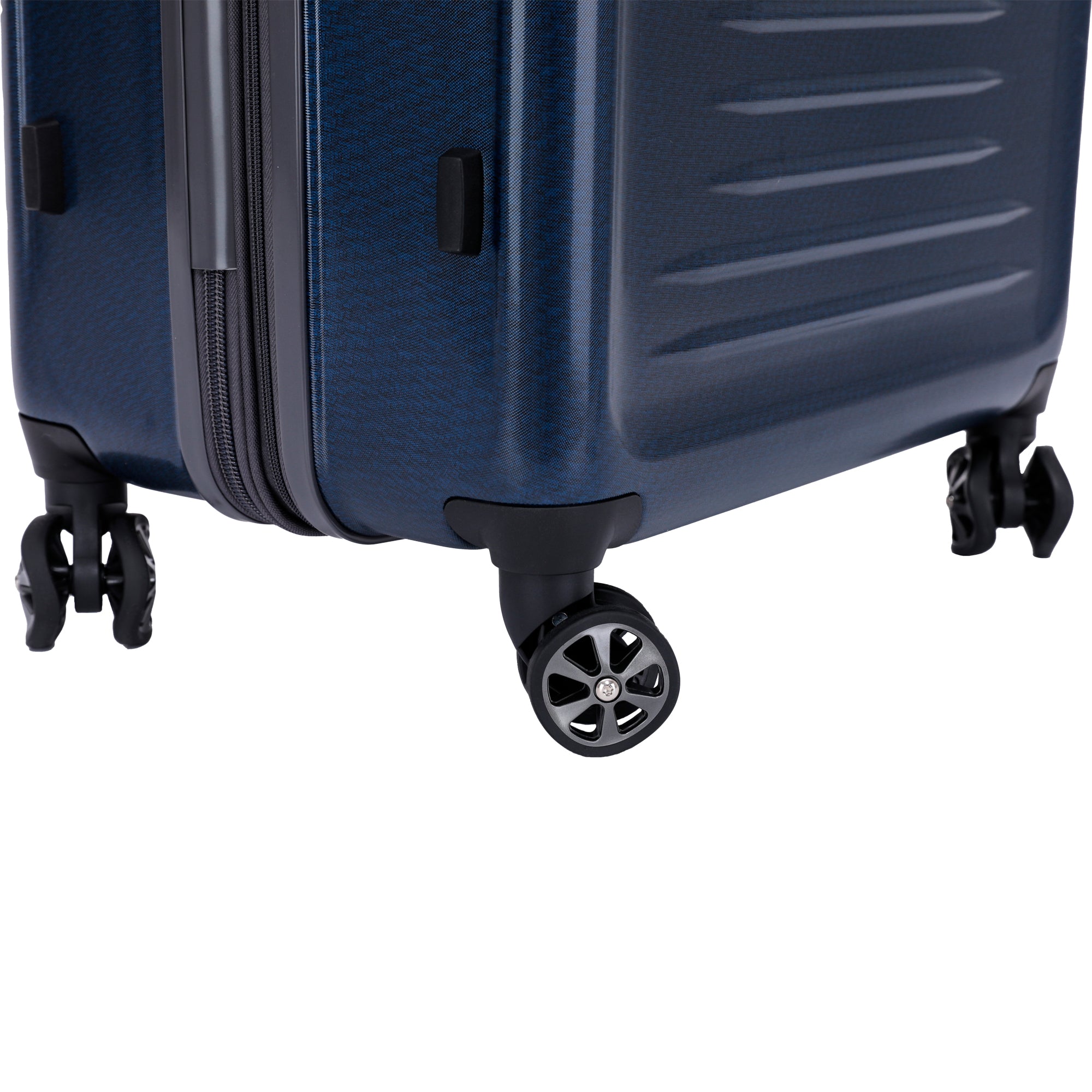 Spyder Rails 29 Inch Expandable Hardside Upright Suitcase with 360 Spinner Wheels, TSA Approved Lock ( Carbon Blue , 29" ) Carbon Blue 29 U1