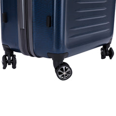 Spyder Rails 29 Inch Expandable Hardside Upright Suitcase with 360 Spinner Wheels, TSA Approved Lock ( Carbon Blue , 29" ) Carbon Blue 29 U1