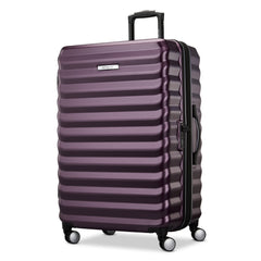 Samsonite Hard-Sided 28-Inch Lightweight Checked Large Expandable Element Suitcase: Durable, 360 Spinner Wheels, Adjustable Telescopic Handle, TSA-Approved Lock ( Dusk Purple , 28-Inch Checked-Large ) Dusk Purple 28 Inch Checked Large U1