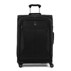 Travelpro Tourlite Softside Expandable Luggage with 4 Spinner Wheels, Lightweight Suitcase, Men and Women ( Black , Checked-Medium 25-Inch ) Black Checked Medium 25 Inch U6