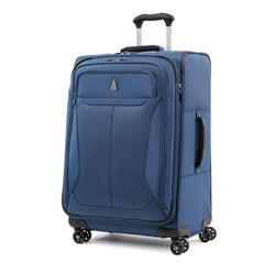 Travelpro Tourlite Softside Expandable Luggage with 4 Spinner Wheels, Lightweight Suitcase, Men and Women ( Blue , Checked-Medium 25-Inch ) Blue Checked Medium 25 Inch U7
