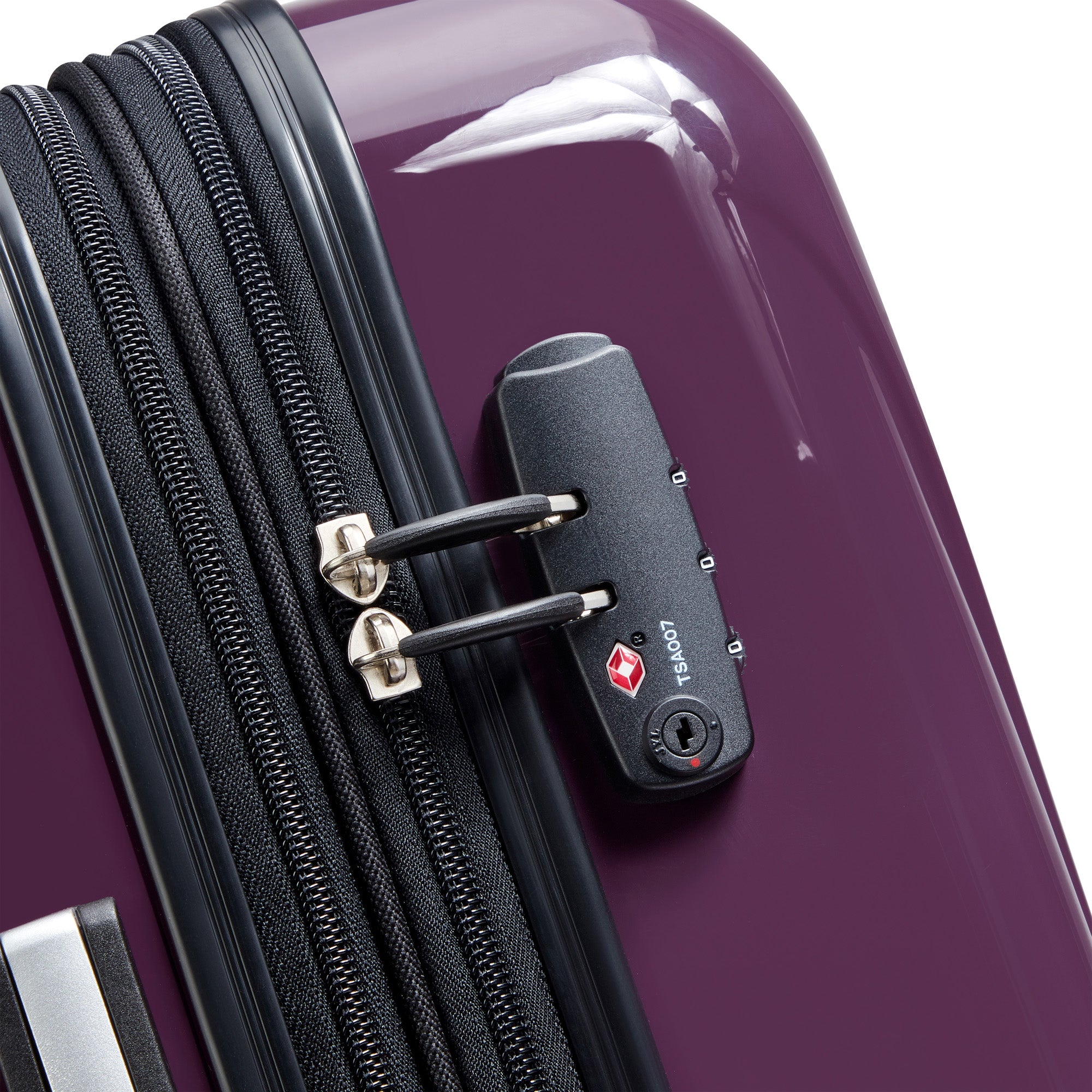 DELSEY Paris Helium Aero Hardside Expandable Luggage with Spinner Wheels ( Plum , Carry-On 21 Inch ) Plum Carry On 21 Inch U9