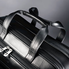 Samsonite Leather Expandable Briefcase 17 inch Black 17 U2