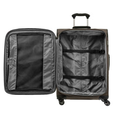 Travelpro Tourlite Softside 25" Expandable Luggage with 4 Spinner Wheels, Lightweight Suitcase, Checked Medium ( Espresso , Checked-Medium 25-Inch ) Espresso Checked Medium 25 Inch U1