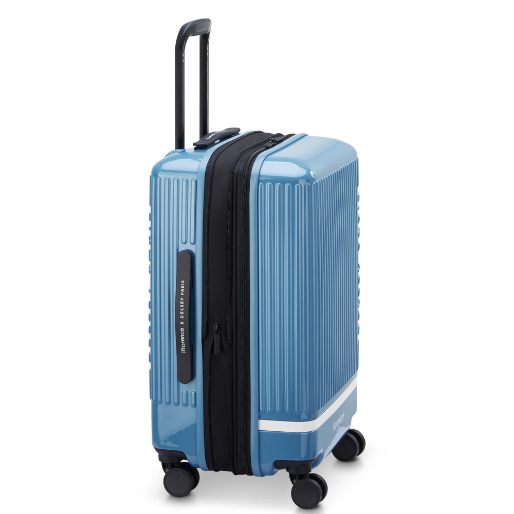 florence by mills x DELSEY PARIS Spin Me Away Expandable 20" Carry-On Spinner Upright ( Zinc Blue , 20" Carry-On Spinner ) Zinc Blue 20 Carry On Spinner U1