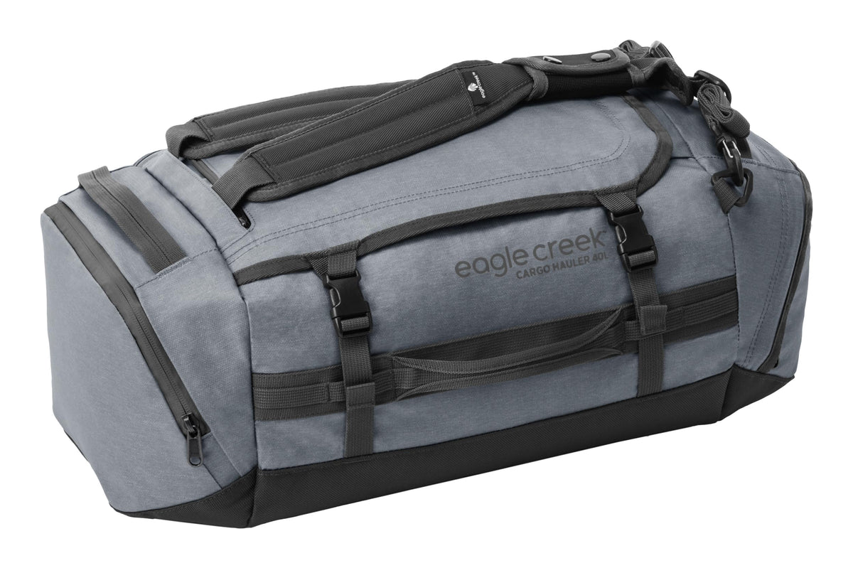 Eagle Creek Cargo Hauler for Travel with Made with Water-Repellent, Abrasion-Resistant TPU Fabric with Backpack Straps and U-Lid with Storm Flaps Charcoal 40 L U1
