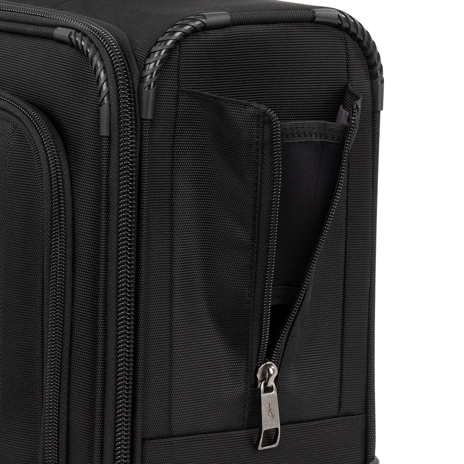 Travelpro Crew Versapack Carry-on 2 Wheel Upright Rolling Tote, 14-Inch Laptop or Tablet Pocket, Men and Women, Jet Black, 16.5-Inch U1