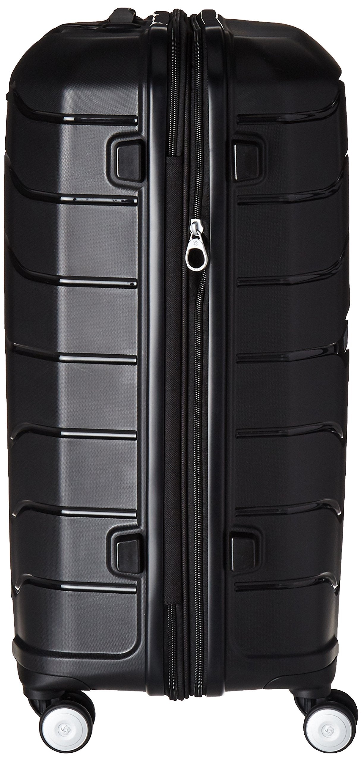 Samsonite Freeform Hardside Expandable with Double Spinner Wheels ( Black , Checked-Medium 24-Inch ) Black Checked Medium 24 Inch U2