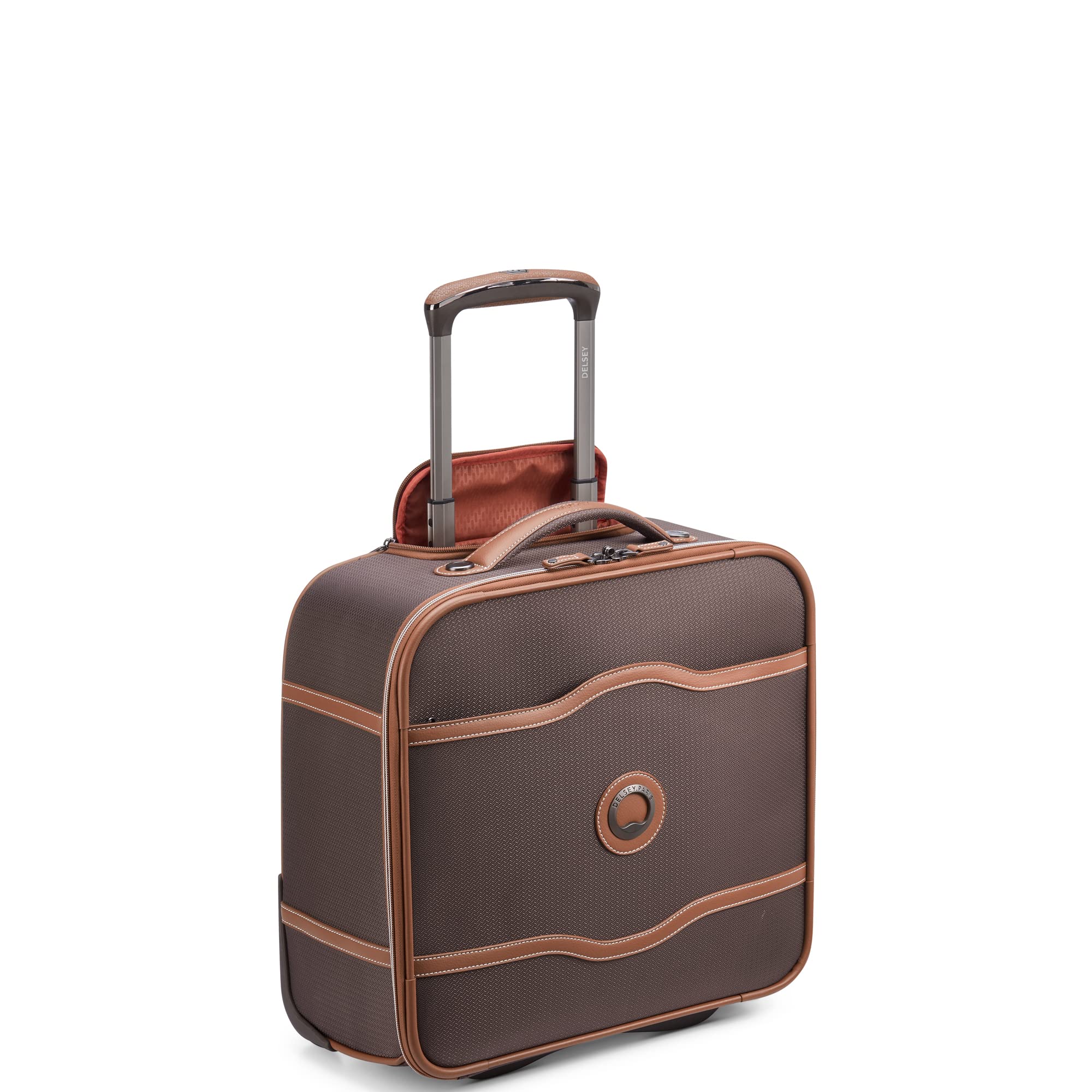 DELSEY Paris Chatelet Air 2.0 Softside Luggage Under-Seater with 2 Wheels ( Brown , Carry-on 16 Inch ) Brown Carry On 16 Inch U3