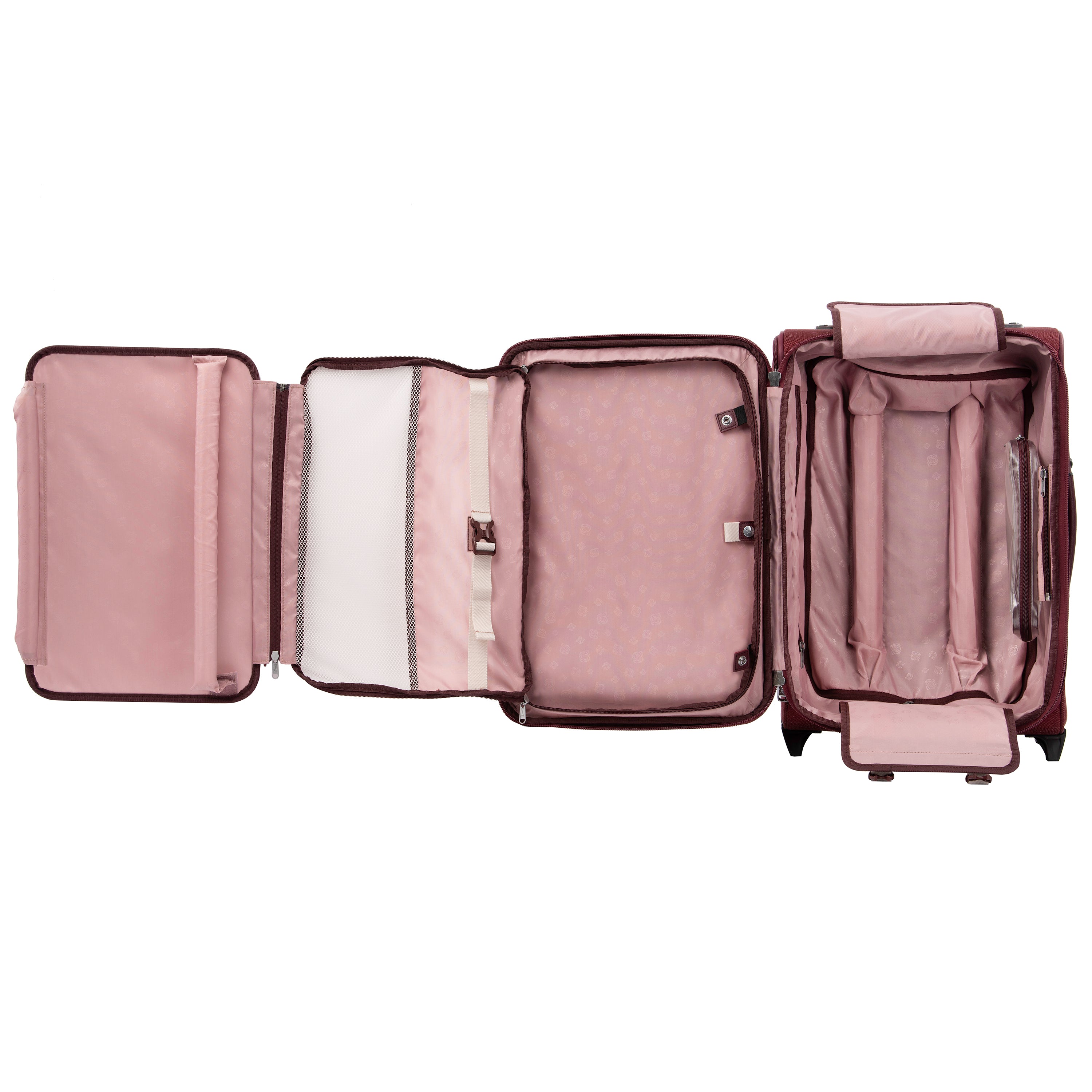 Travelpro Platinum Elite Softside Expandable Luggage, 2 Wheel Upright Suitcase, USB Port, Men and Women ( Bordeaux , Carry-On 22-Inch ) Bordeaux Carry On 22 Inch U10