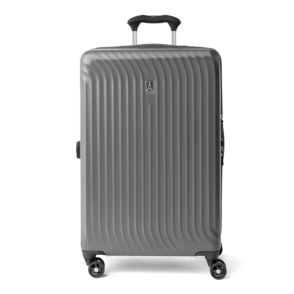 Travelpro Maxlite Air Hardside Expandable Luggage, 8 Spinner Wheels, Lightweight Hard Shell Polycarbonate ( Shadow Grey , Checked-Medium 25-Inch ) Shadow Grey Checked Medium 25 Inch U10