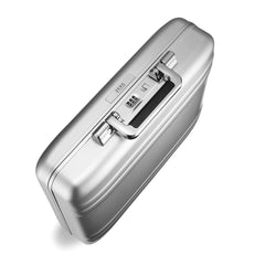 ZERO Halliburton Classic Aluminum 3.0 Compact Carry-On, Zipperless, 4 Spinner Wheels, Interior Organization, Telescoping Pull Handle, Carry-Handle, Latch Lock- TSA Accepted ( Silver , Attache Small ) Silver Attache Small U1
