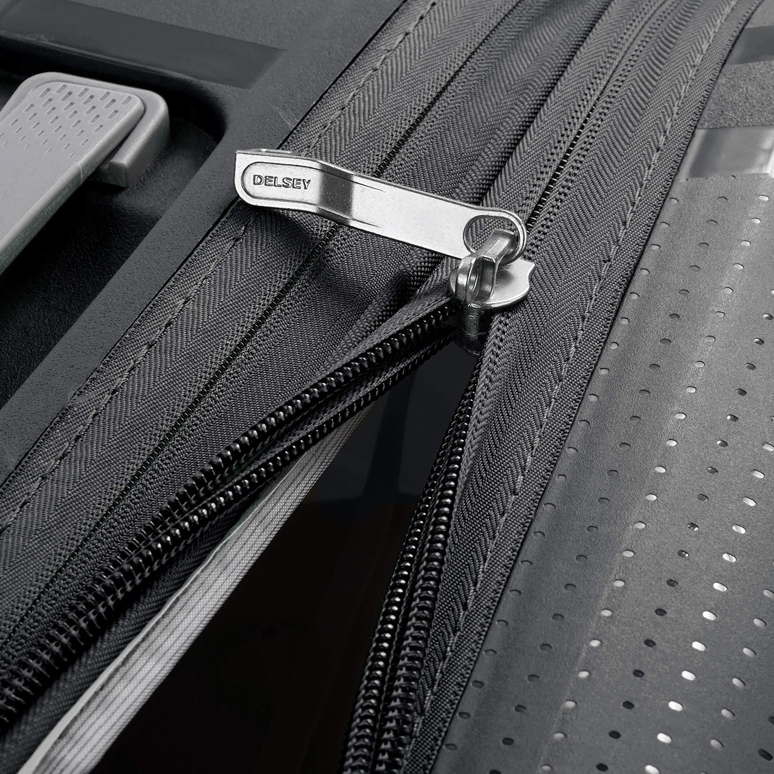 DELSEY Paris Clavel Hardside Expandable Luggage with Spinner Wheels ( BLACK , Checked-Large 30 Inch ) BLACK Checked Large 30 Inch U21