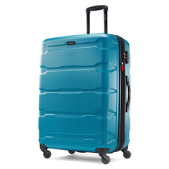 Samsonite Omni Pc Hardside Expandable Luggage with Spinner Wheels Caribbean Blue Checked Large 28 Inch U24
