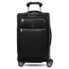 Travelpro Platinum Elite Softside Expandable Checked Luggage, 8 Wheel Spinner Large Suitcase, TSA Lock, Men and Women ( Shadow Black , Carry-On 21-Inch ) Shadow Black Carry On 21 Inch U23
