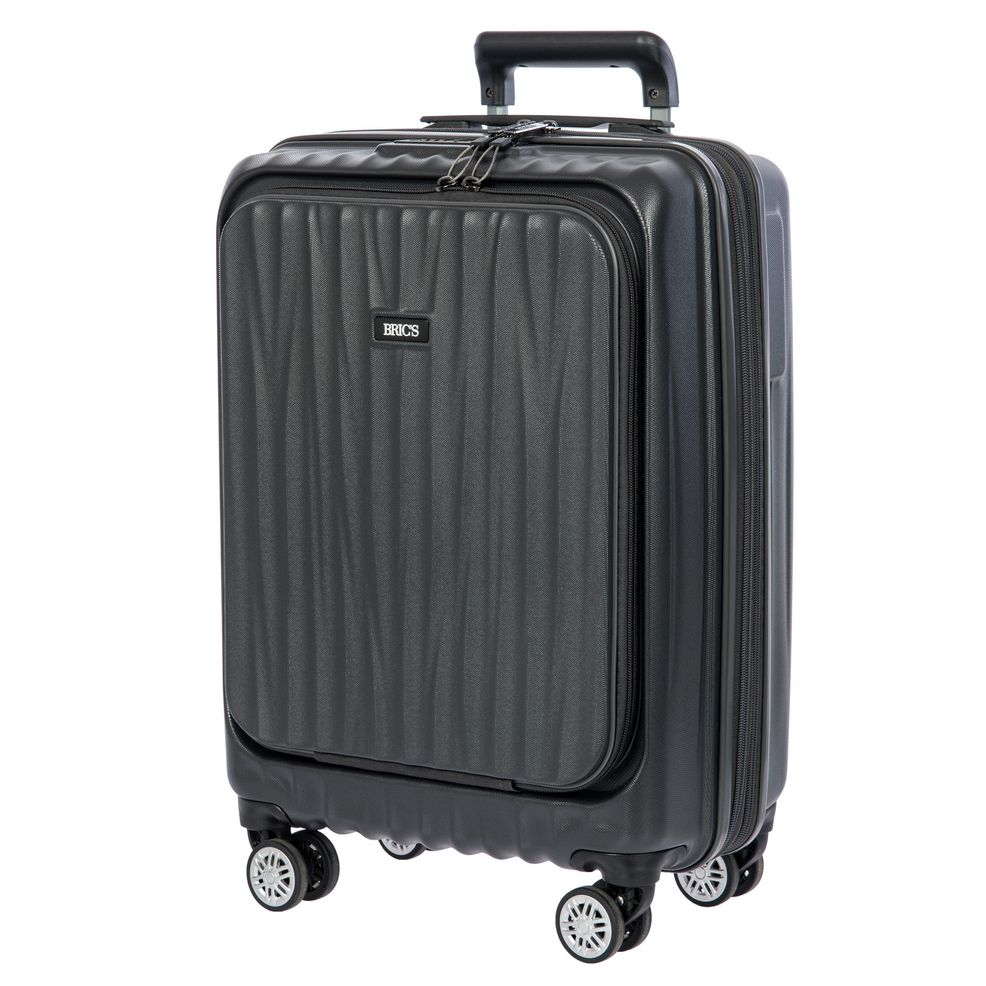 Bric's Cervia 21" Spinner Carry-on with Front Pocket ( Dark Grey , 21-Inch ) Dark Grey 21 Inch U3