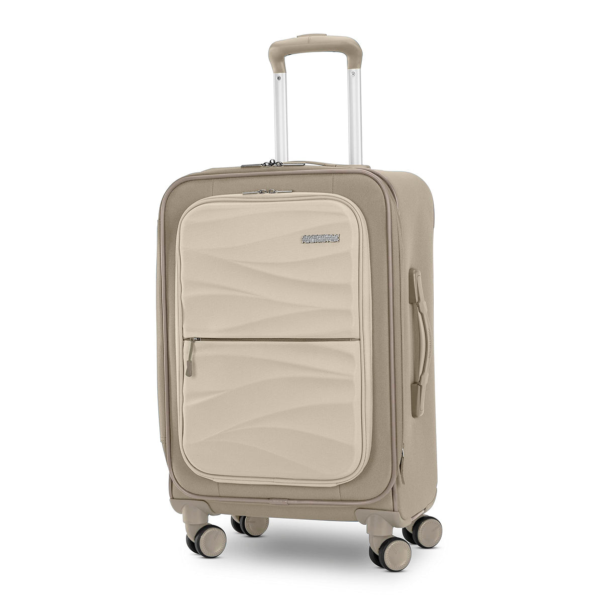American Tourister Cascade Softside 4 Wheel Spinner, TSA Lock, Lightweight Suitcase, Men and Women U2