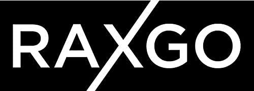 RaxGo Car Parking Mat, Garage Wheel Stopper Parking Aid, Tire Guides for Cars, Trucks & Vehicles | Anti-Skid Grips, Easy Install Adhesive, Carry Handles & Reflective Strips, Black | Pack of 2 Mats U1