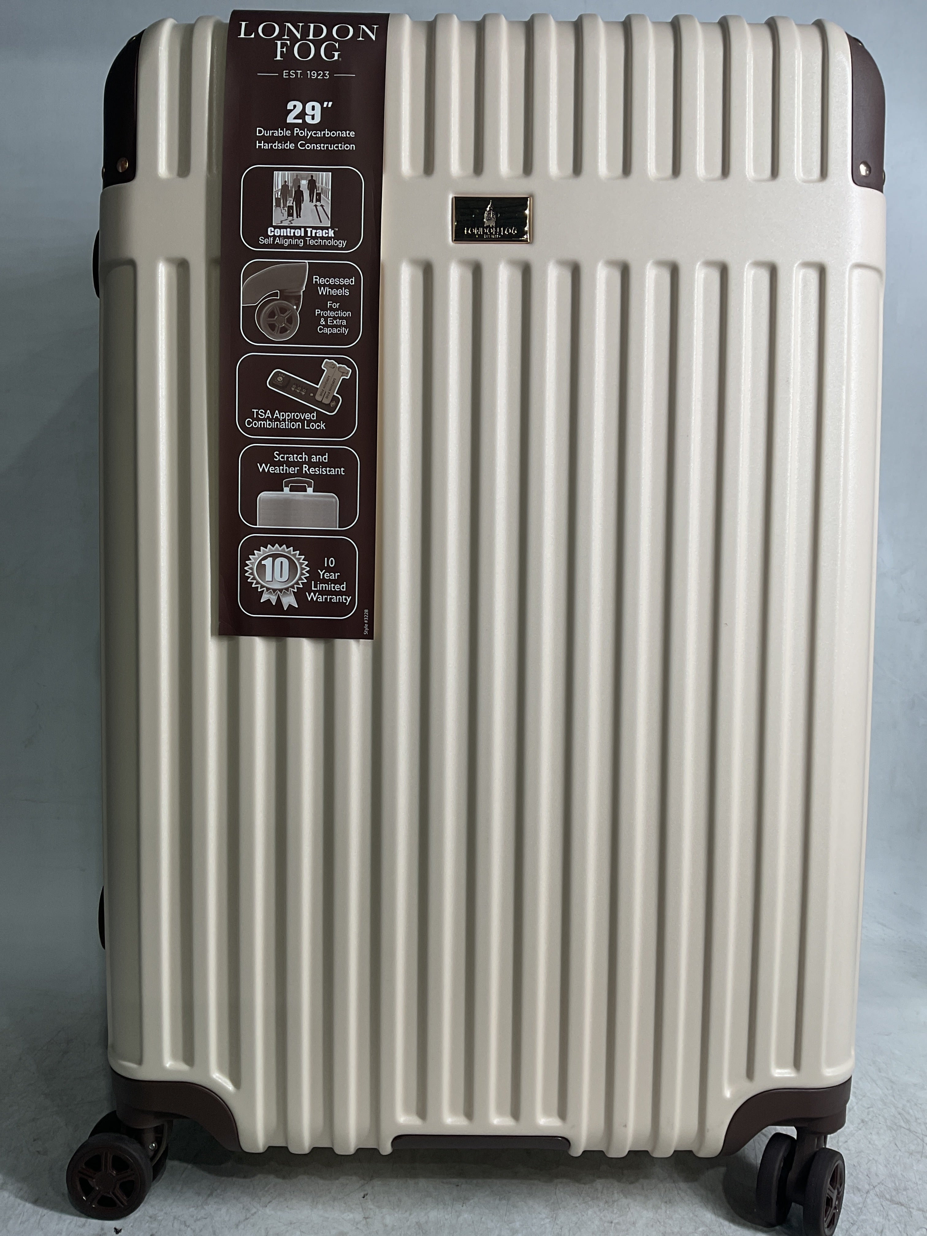 LONDON FOG Brentwood III 29" Expandable Spinner, Crème, Creme Creme 29 U1