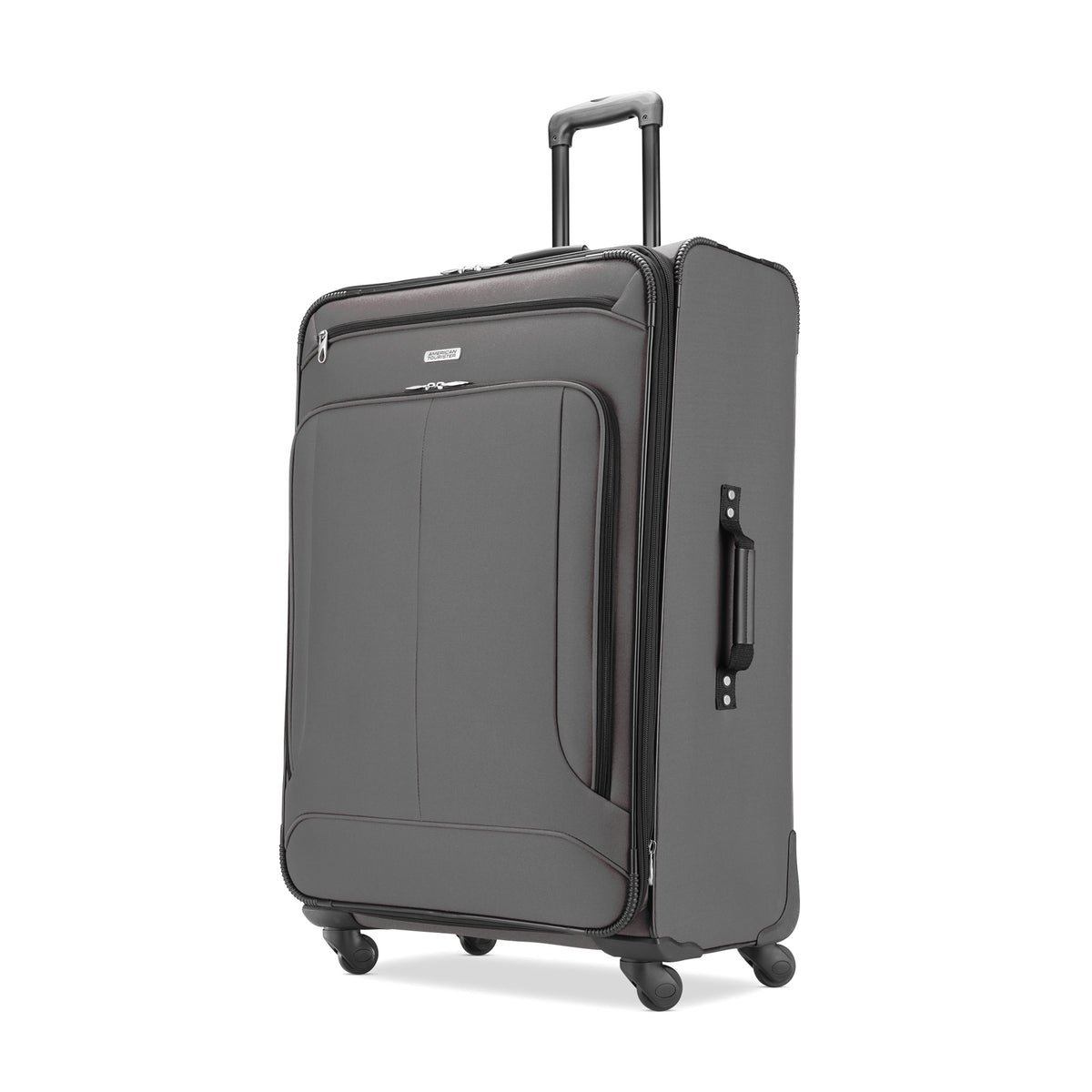American Tourister Pop Max Softside Luggage with Spinner Wheels ( Charcoal , Checked-Large 29-Inch ) Charcoal Checked Large 29 Inch U2