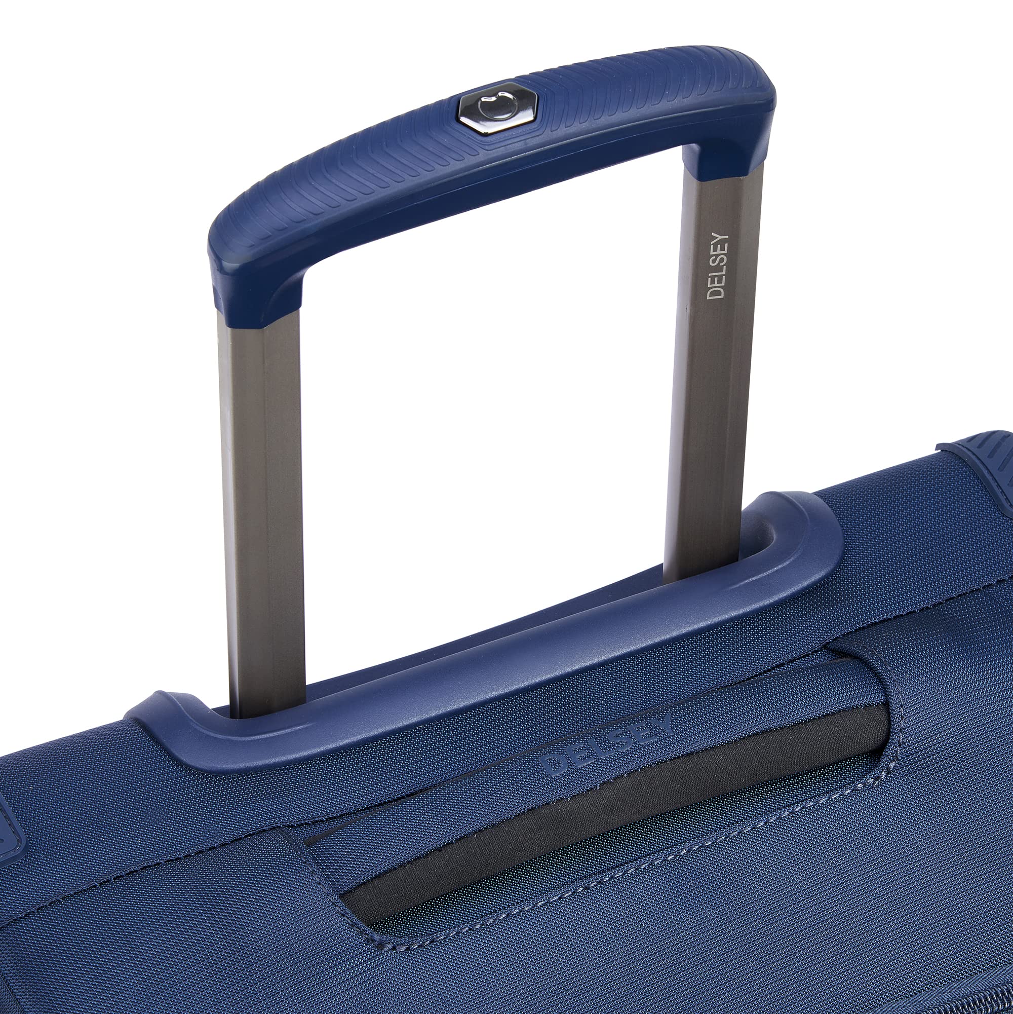 DELSEY Paris Helium DLX Softside Expandable Luggage with Spinner Wheels ( Navy Blue , Carry on 20 Inch ) Navy Blue Carry On 20 Inch U1