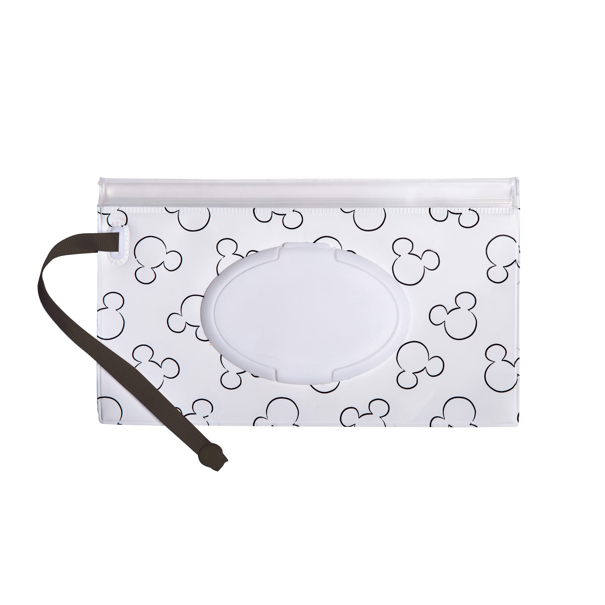 Disney Baby by J.L. Childress Reusable Wet Wipes Case 2-Pack, Refillable Wipes Holder, Portable for Travel, Includes Wrist Strap   U1