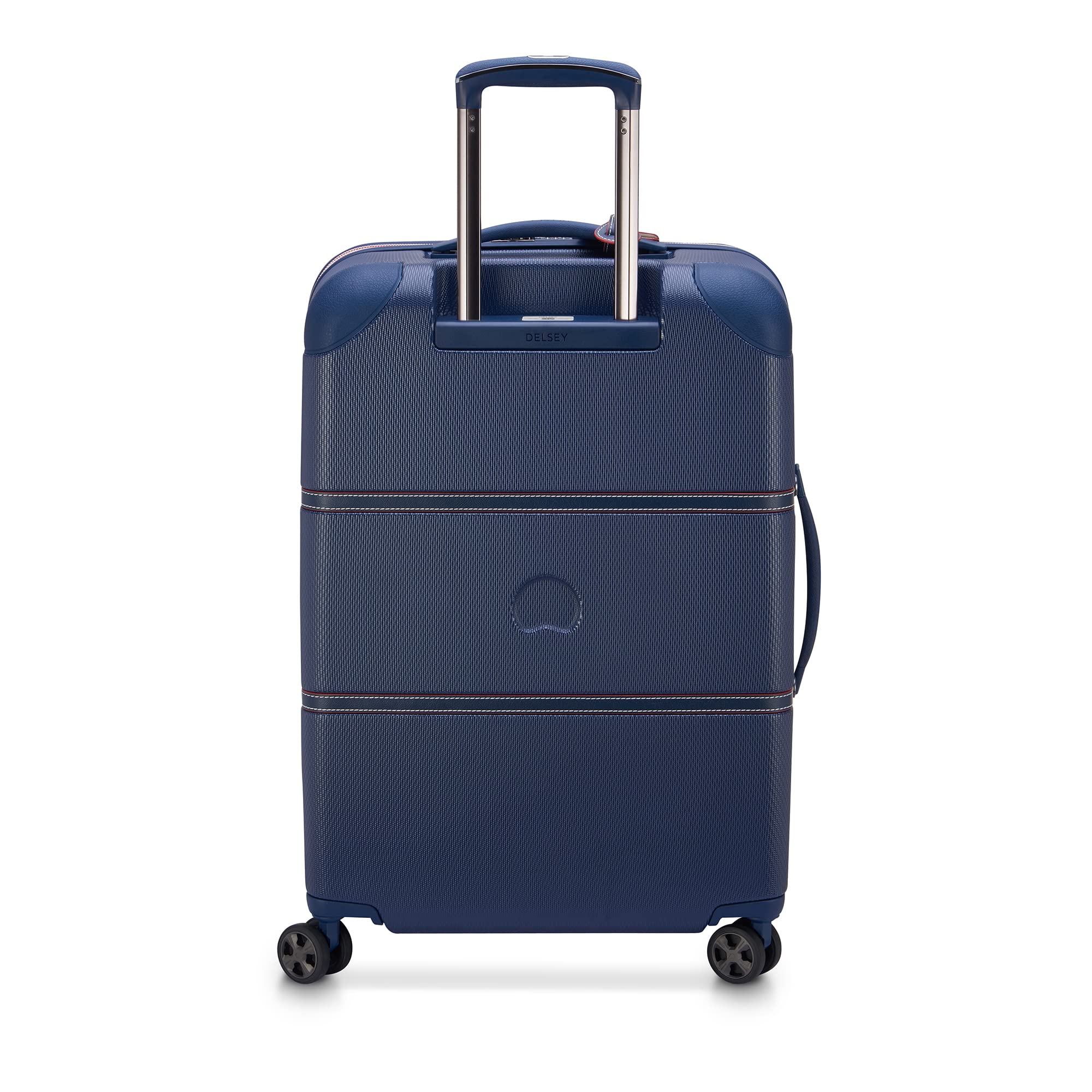 DELSEY Paris Chatelet Air 2.0 Hardside Luggage with Spinner Wheels ( Navy , Checked-Medium 24 Inch ) Navy Checked Medium 24 Inch U6