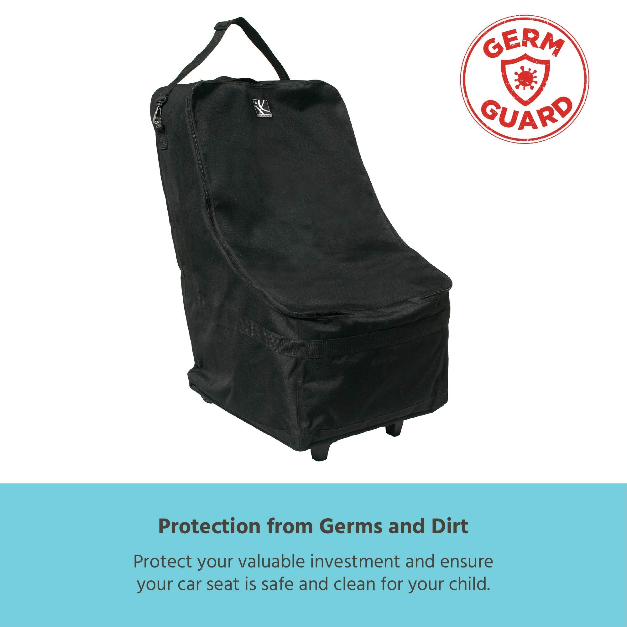 J.L. Childress Wheelie Car Seat Travel Bag ( Black , One Size ) Black One Size U1