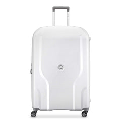 DELSEY Paris Clavel Hardside Expandable Luggage with Spinner Wheels ( WHITE , Checked-Large 30 Inch ) WHITE Checked Large 30 Inch U11