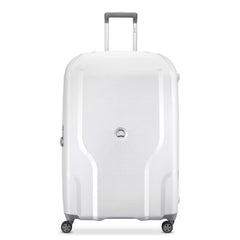 DELSEY Paris Clavel Hardside Expandable Luggage with Spinner Wheels ( WHITE , Checked-Large 30 Inch ) WHITE Checked Large 30 Inch U4