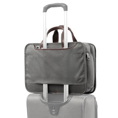 Travelpro Platinum Elite Expandable Business Laptop Briefcase, Fits up to 15.6 Laptop, Work School Travel, Men and Women ( Vintage Grey , 16-Inch ) Vintage Grey 16 Inch U3