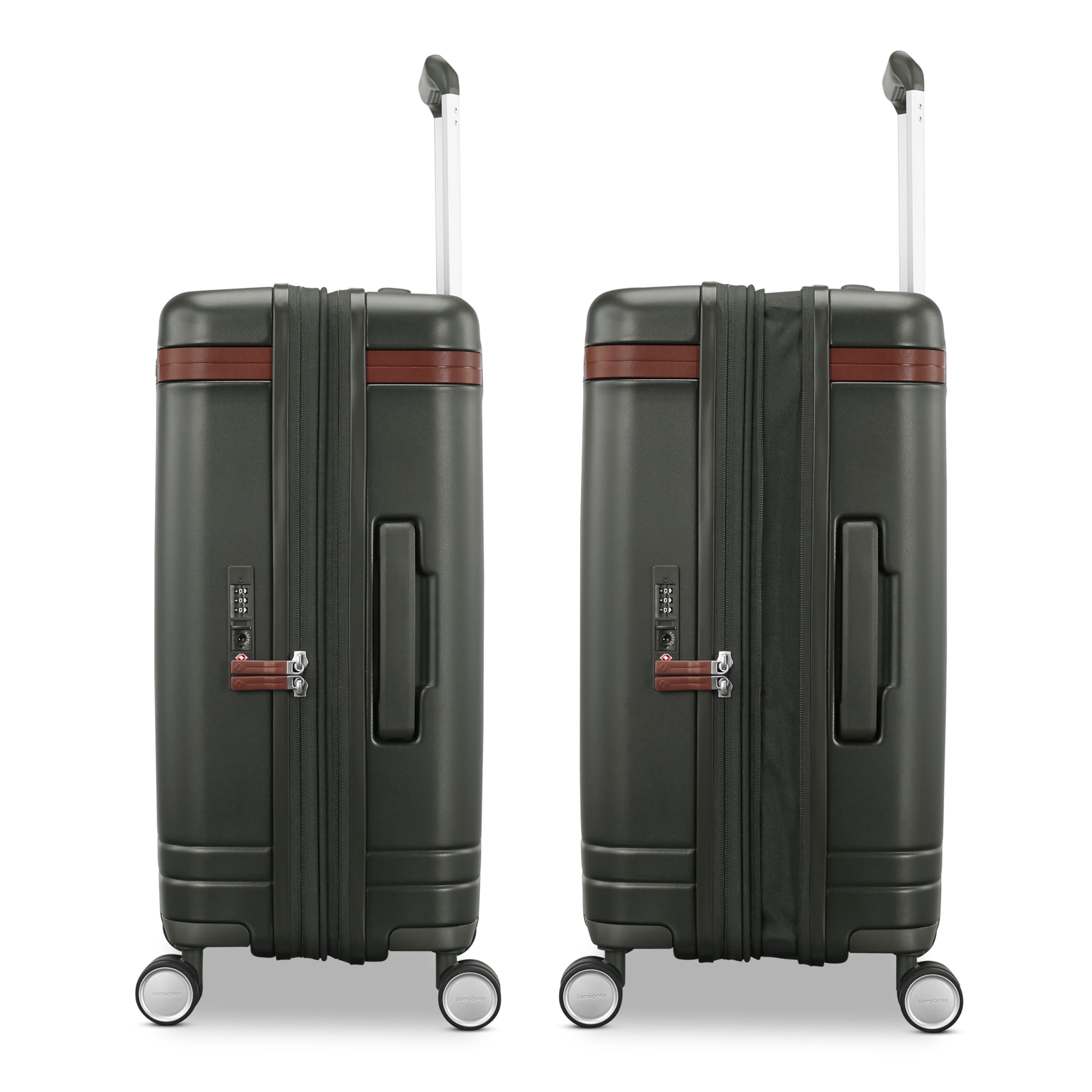 Samsonite Virtuosa Hardside Expandable Luggage with Spinner Wheels ( Pine Green , Carry-On 21-Inch ) Pine Green Carry On 21 Inch U1