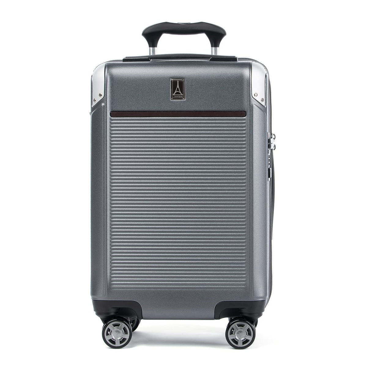 Travelpro Platinum Elite Hardside Expandable Spinner Wheel Luggage TSA Lock Hard Shell Polycarbonate Suitcase ( Vintage Grey , Carry-on 21-Inch ) Vintage Grey Carry On 21 Inch U1