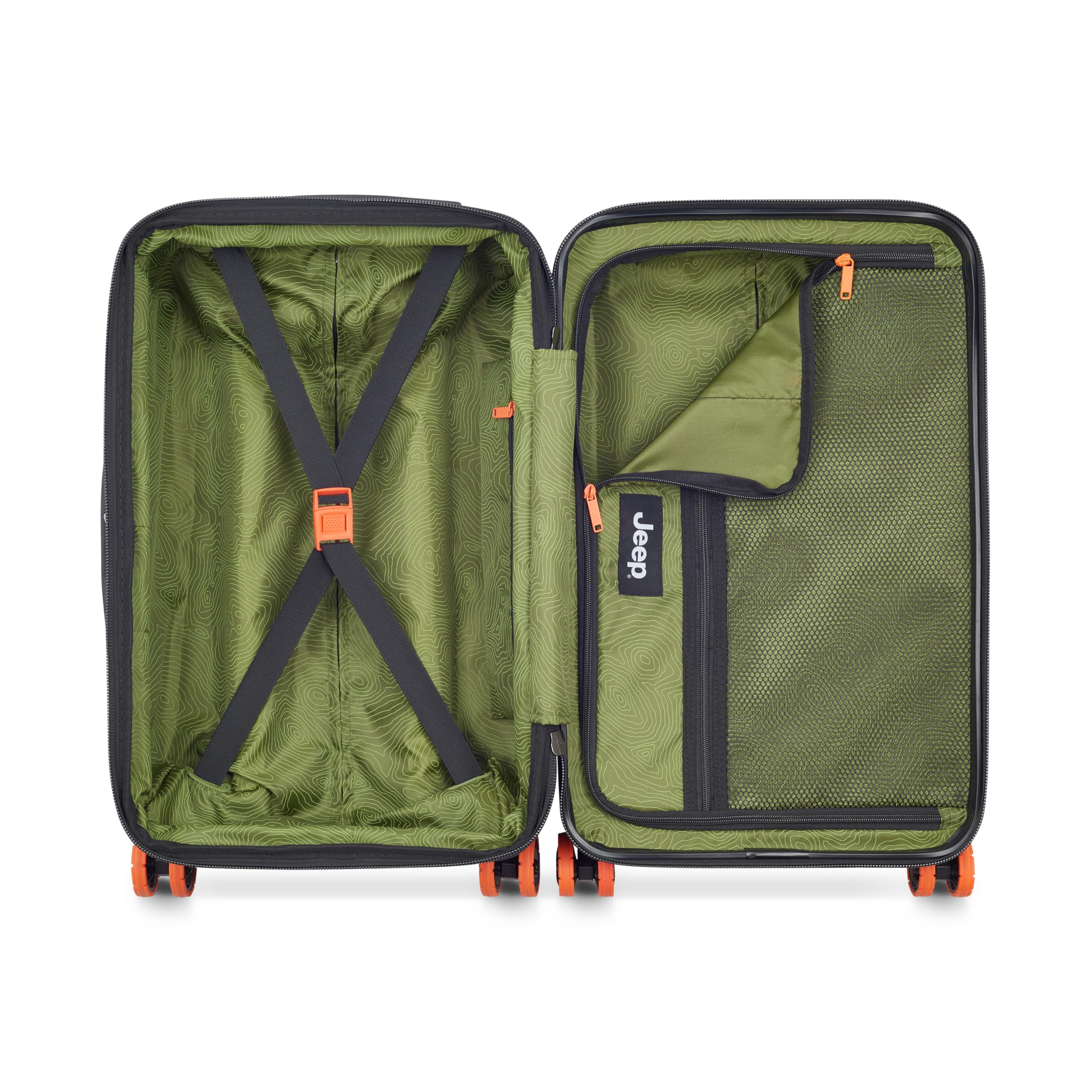 Jeep JH002B Hardside Expandable Luggage with Spinner Wheels ( Warm Sand , Carry-On 19 Inch ) Warm Sand Carry On 19 Inch U1