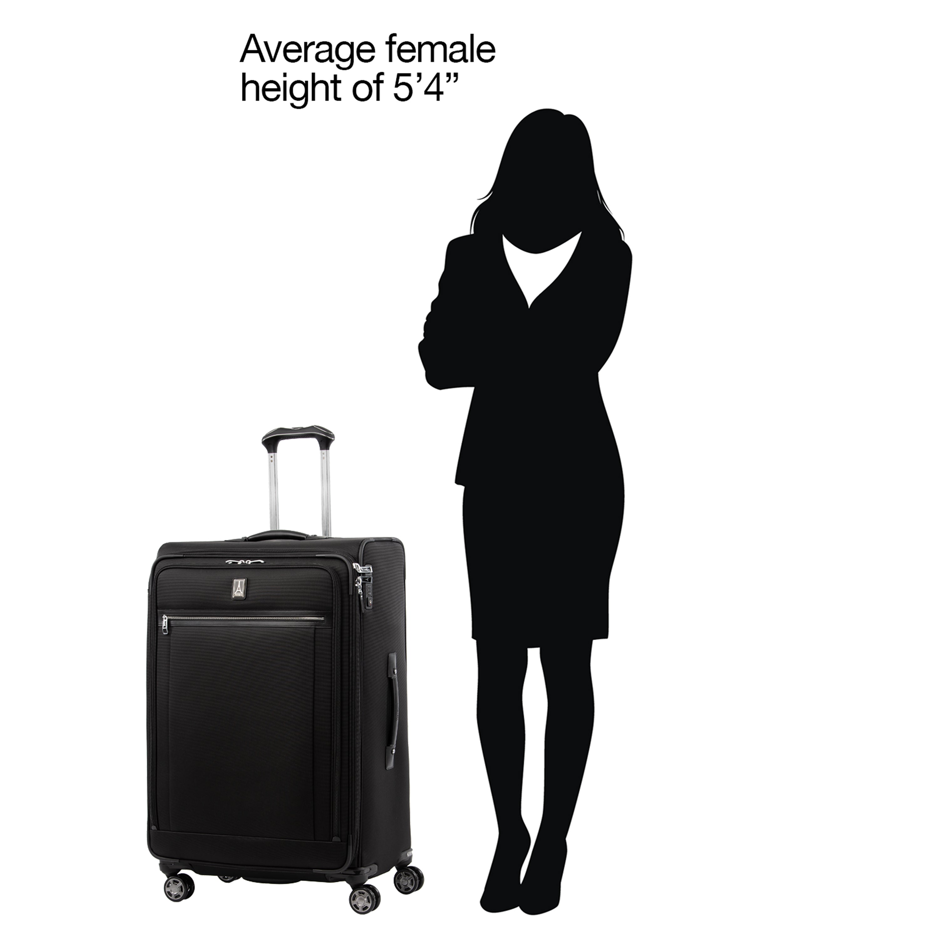 Travelpro Platinum Elite Softside Expandable Luggage, 8 Wheel Spinner Suitcase, USB Port, Suiter, Men and Women U4