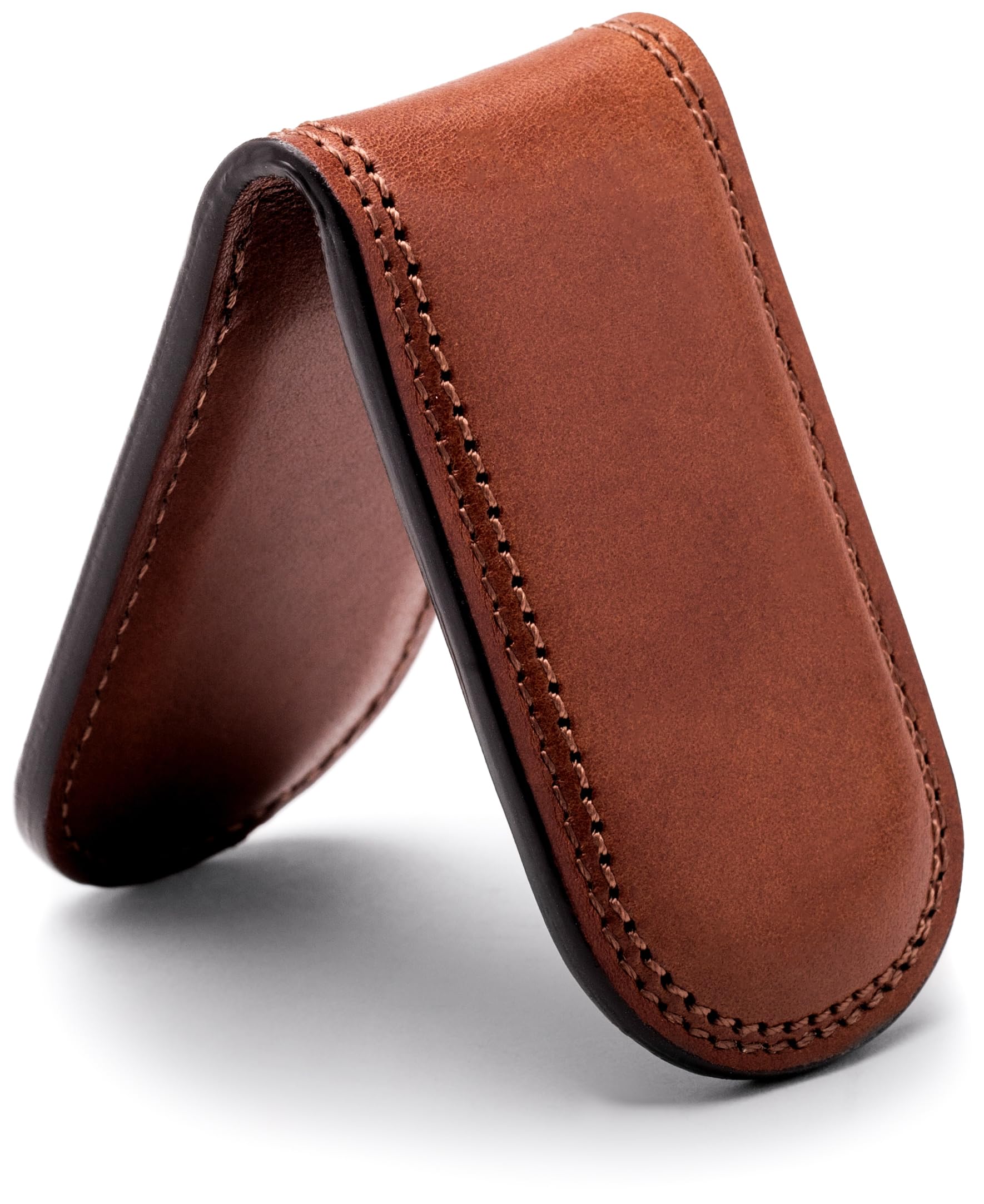 Bosca Dolce Leather Money Clip for Men ( Brown , One Size ) Brown One Size U1